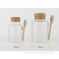 Frosted Bath Salt Plastic jar with spoon